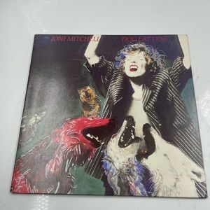 JONI MITCHELL Dog Eat Dog GEFFEN LP Vinyl Récord Gatefold.